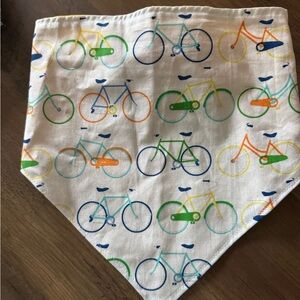 Handmade (by me) Colorful Bicycle Print Dog Bandana